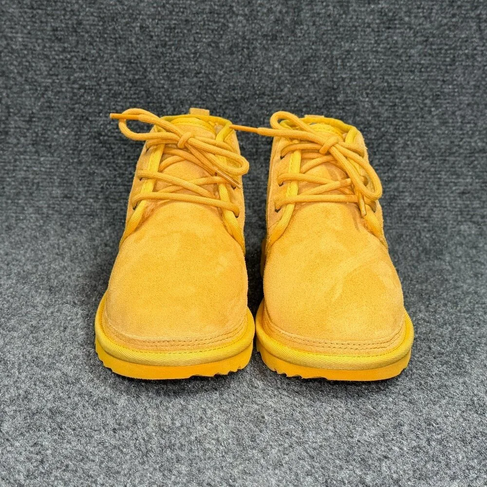 UGG Neumel II Boots Youth 4 Gold Yellow Suede Shearling Winter Chukka Snow Shoes